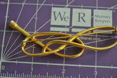 RARE Vintage 80s/90s Signed Givenchy Gold Tone KNOT/BOW Brooch Pin 3.5 in. READ