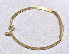 Givenchy G Logo Plate Bracelet 18cm Used Waterproof