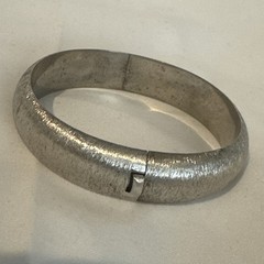 Vintage Marathon Sterling Silver Bangle Bracelet Signed