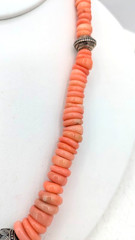 Vintage Queen Conch Shell Necklace Bracelet Set Sterling Silver 925