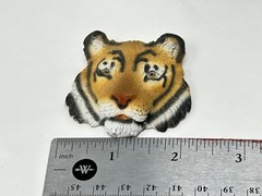 Vintage Living Stone Inc. Tiger Plastic Resin Brooch Pin