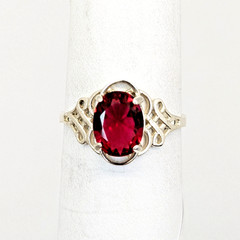 Vintage Elegant RING Silver 925 with Chic Bright Stone-size: 8.75US (18.5mm)| #7