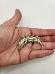 Vintage Signed MMA 1987 Feather Brooch Pin Metropolitan Museum Art Unisex