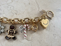 Vintage Limited Edition 2007 Juicy Couture Holiday Themed Charm Bracelet