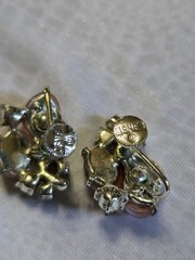 Lot Of 7 Pair Mixed Signed Vintage Earrings Clip On / Screw On Excellent