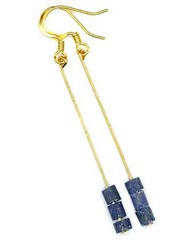 Ancient 3000BC Assyrian Armenian Lapis Lazuli Earrings Persia Gem of the Heavens