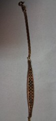 Vintage Multi Color 14k Gold Bracelet 7 1/4 Inches 5.3 Grams Lovely Retro Piece