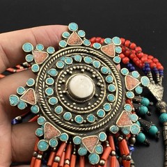 Unique Stunning Star Shape Amazing Multicolour Pendant Beautiful Beaded Necklace