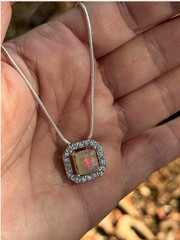 Antique Natural Fire Opal Necklace