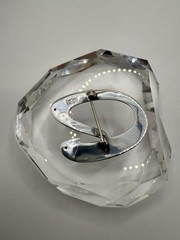 Vintage Sterling Silver “D” Or “O” Brooch 4.5cm