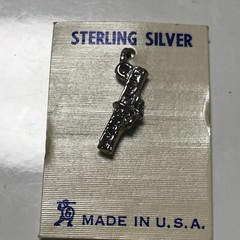 Sterling Silver Vintage Graduation Diploma Charm Pendant Aprx 1/2″ Made in USA