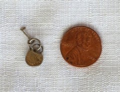 Vintage 1950s-1960s 3D Sterling Silver Lock and Key “Lovers” charm