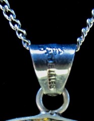 Vintage Sterling Silver Taxco Mexico Metales Casados Double Sided Pendant Aztec