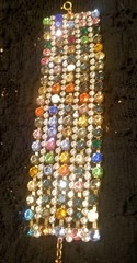 BIJOUXMG, Vintage Rhinestone Bracelet, 1950s