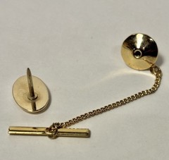 Lot of 4 Assorted Vintage Gold Tone Bullet Back Cufflinks and Tie Tack