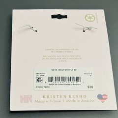 Kristen Kesho 18kt Gold Plated Sterling Silver Kids Charm Bracelet 6” Made USA