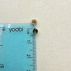 Vintage Sterling Silver 2 Ball Beads Spacer Charms Jewelry Accessories