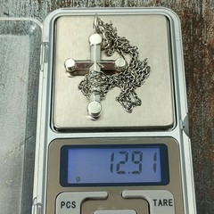 Georg Jensen Andreas Mikkelsen Cross Pendant Necklace 261B Silver 925 Vintage