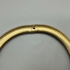 Vintage Gallery Originals Gold Tone Collar Necklace Textured Statement Choker