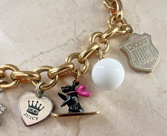 Vintage Limited Edition 2007 Juicy Couture Holiday Themed Charm Bracelet