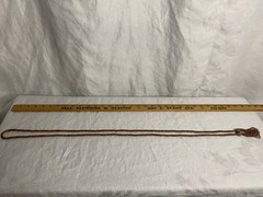 Vintage 1920’s Art Deco Pink Seed Beaded Sautoir Lariat Flapper Necklace
