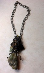 One of a Kind Necklace? Made of Copper and Minerals Handmade Odd