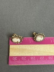 Vintage GOLD FILLED Non Pierced Earring Lot Clip On & Screw Back SIGNED JMS +