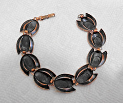 7 inch Vintage Solid Copper Renoir Stylized Tulip Bracelet 11/16″ 20.9 gm
