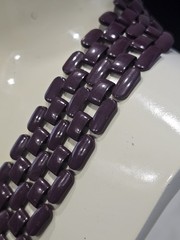 Vintage 1980s Napier Eggplant Purple Chain Link Necklace
