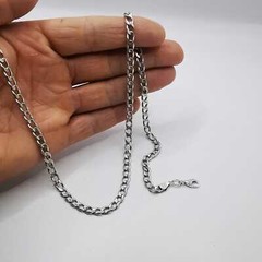 Vintage 925 Sterling Silver 21.3″ Curb Chain Necklace 25.22g Unisex Adult