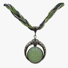 Bohemian Vintage Style Women’s Necklace – Colorful Stone & Bead Statement Jewel