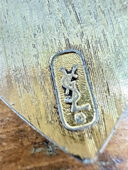 Vintage YSL Yves Saint Laurent Heart Pendant Gold Tone Filigree Signed Logo