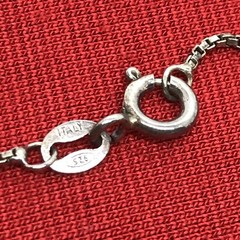 Vintage Signed LL 925 Sterling Onyx Clear Cubic Zirconia Pave Heart Necklace