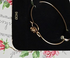 Minimalist Bracelet, Heart Bracelet, Cultured Pearl, Rose Bracelet, Minimal B179