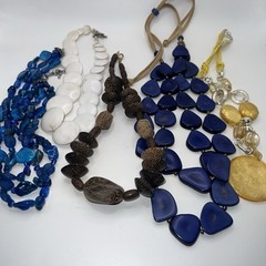 Vintage Necklaces Mixed Lot of 5 Classic to Funky, Varied Styles