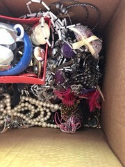 Huge Lot of Vintage to Modern Costume JEWELRY Lot Mixed Tangled , Crafted 6.7lb