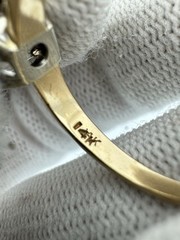 Original Vintage Antique 14k Gold Diamond Engagement Promise Estate Ring