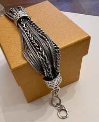 Vintage Silpada- “Talk Of The Town” Multi-strand Bracelet, (B1702) .925