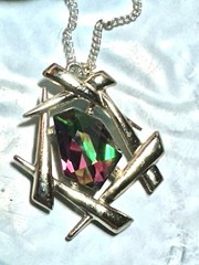 Vintage Sarah Coventry “Chinese Modern” Watermelon Rhinestone (1964) Necklace