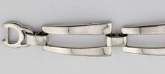 😍Vintage Signed Sperry MCM Rhodium Plate Wide Chain Statement Runway Bracelet