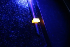 Vtg 60’s Orange Mod Acrylic Resin Glow in the Dark Ring Retro Fashion Size 5.5