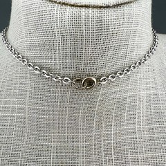 Vintage Gemstone Necklace Tiger Eye Teardrop Pendant 28”