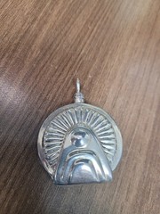 Perfume Bottle Pendant Art Deco Style Sterling Silver Hallmarked Rising Sun