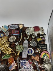 Assorted Vintage Pins In Rhinestones ~ Faux Pearls ~ Gold & Silver Tone