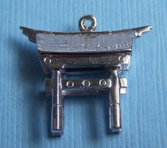 Vintage Freeport torii gate Bahamas sterling charm