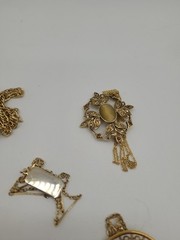 Collection of Nine Goldtone Metal Fashion Necklaces