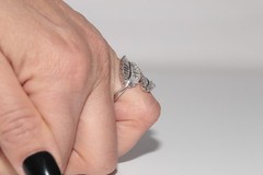 New Made 18k Gold Natural Tapered Baguette Cut Diamond Decorated Ring