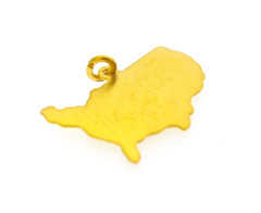 Charm JMS 12K Gold Fillled 48 United States Map Traditional USA