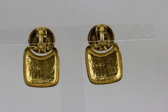Vintage Clip-on Earrings, 80’s/90’s, Gold Tone, Hinged, 49gr