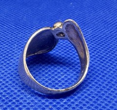 (101) Modernist VINTAGE Silver 925 Ring 1970s Size 7.25 Denmark Norway Finland